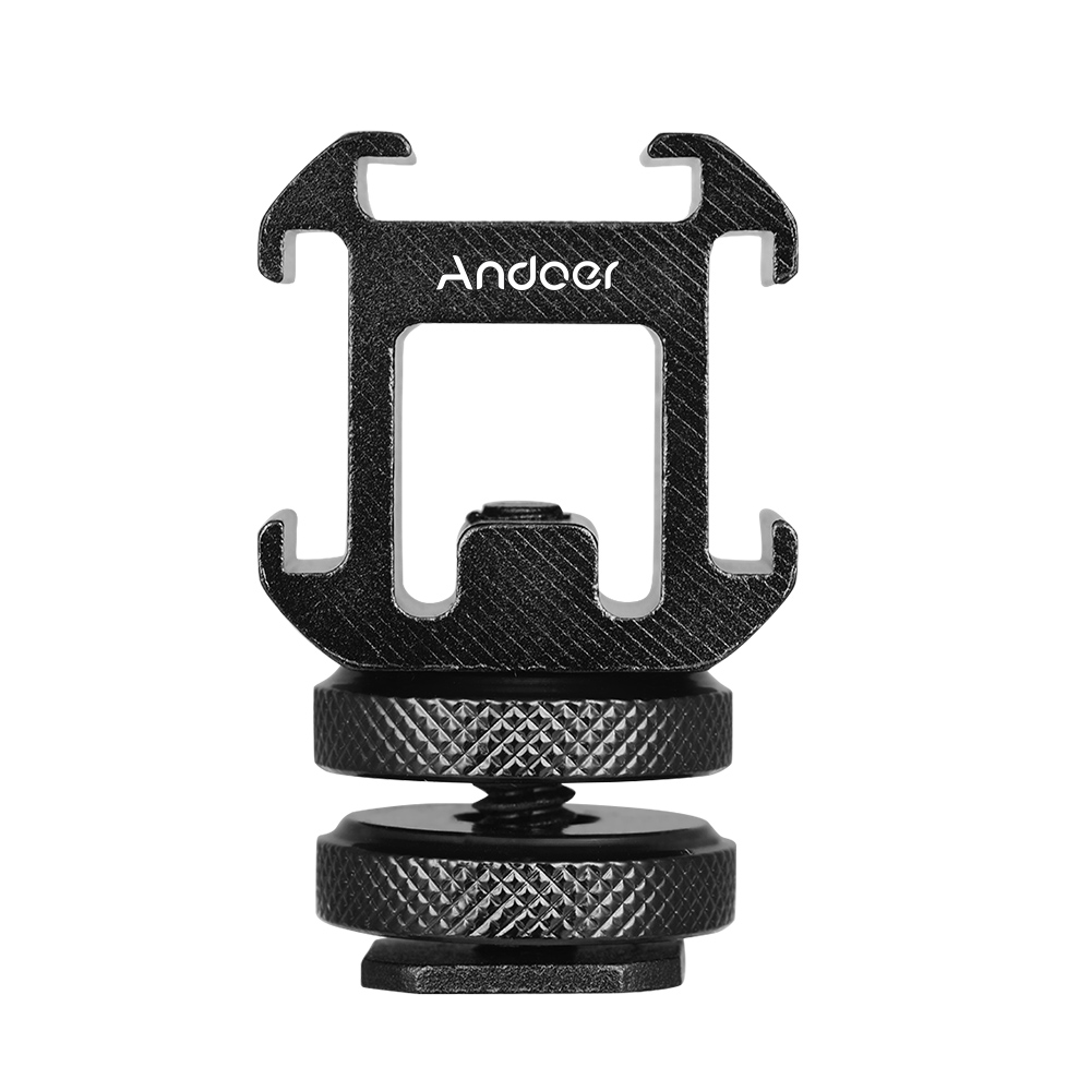 Andoer 3 Cold Shoe Mount Adapt - Photography Lighting Description recension och pris